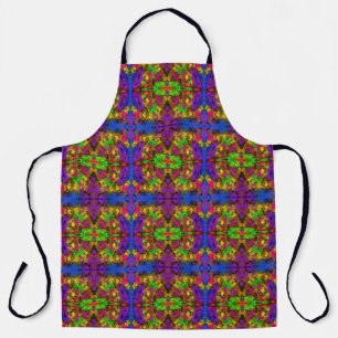 Acrylic Neon Colours Paint Splatter Splash Abstrac Apron