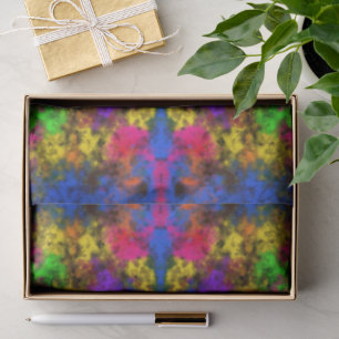 Acrylic Neon Colours Paint Splatter Splash Abstrac Tissue Paper