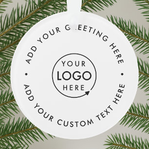Acrylic Ornament   Business Logo Company Branded