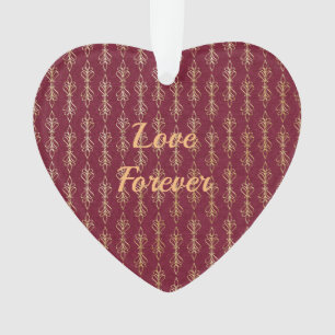 Acrylic Ornament Heart-Shaped Template