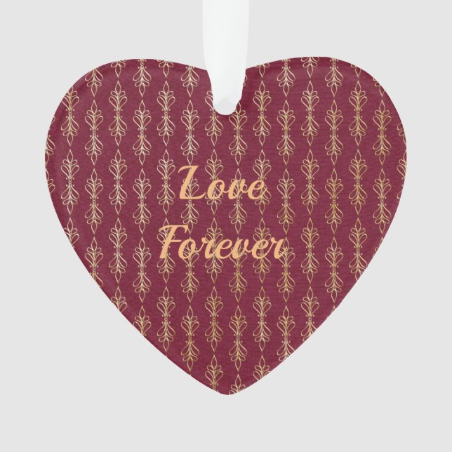 Acrylic Ornament Heart-Shaped Template (Front)