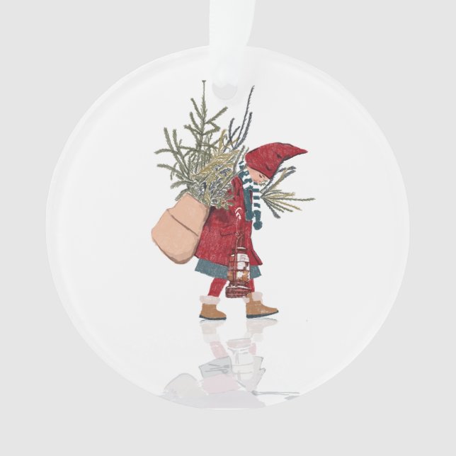 Acrylic Ornament – Little Winter Helper (Front)