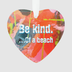 Acrylic Ornament with original abstract art