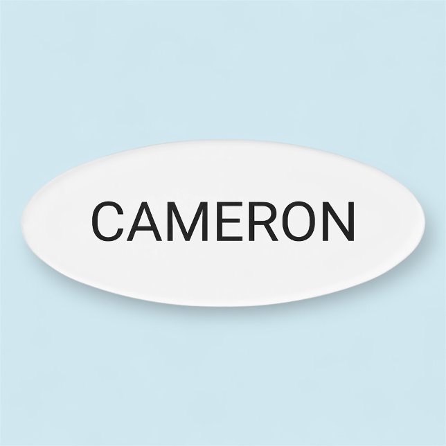 Acrylic Oval Shape Name Tag Magnetic Professional (MISOOK Acrylic Oval Name Tag Magnetic)