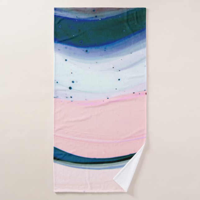 acrylic, paint, abstract. Closeup of the painting. Bath Towel (Bath Towel)