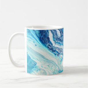 Acrylic paint, abstract colour tones coffee mug