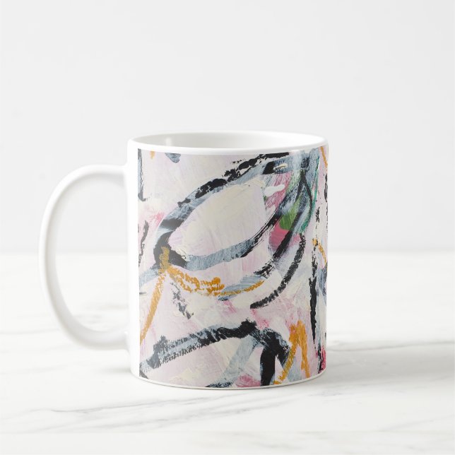 Acrylic Paint Design Element Coffee Mug (Left)