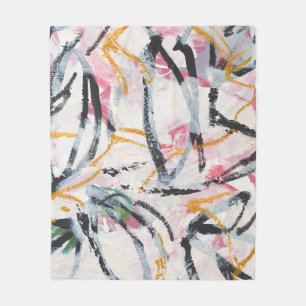Acrylic Paint Design Element Fleece Blanket