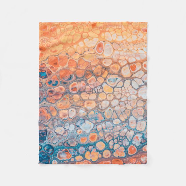 Acrylic paint fleece blanket (Front)