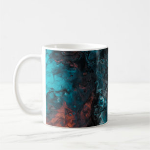 Acrylic painted coffee mug