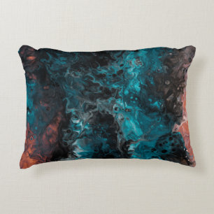 Acrylic painted decorative cushion