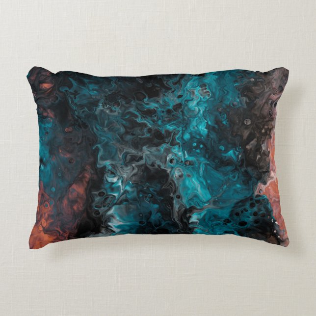 Acrylic painted decorative cushion (Front)