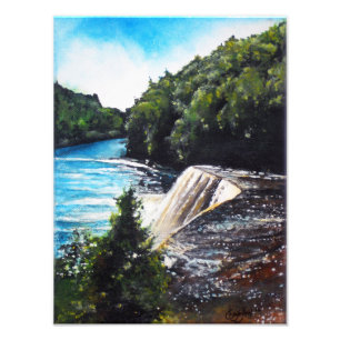 Acrylic Painting Tahquamenon Falls   Photo Print