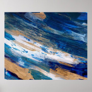 Acrylic painting. Trendy hand painted artwork. Mix Poster