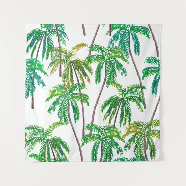 Acrylic Palms: Summer Textile Texture. Tapestry (Front)