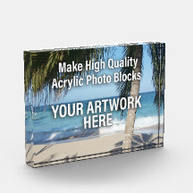 Acrylic Photo Block For Your Artwork