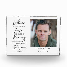 Acrylic Photo Block with Quote: When Someone You L