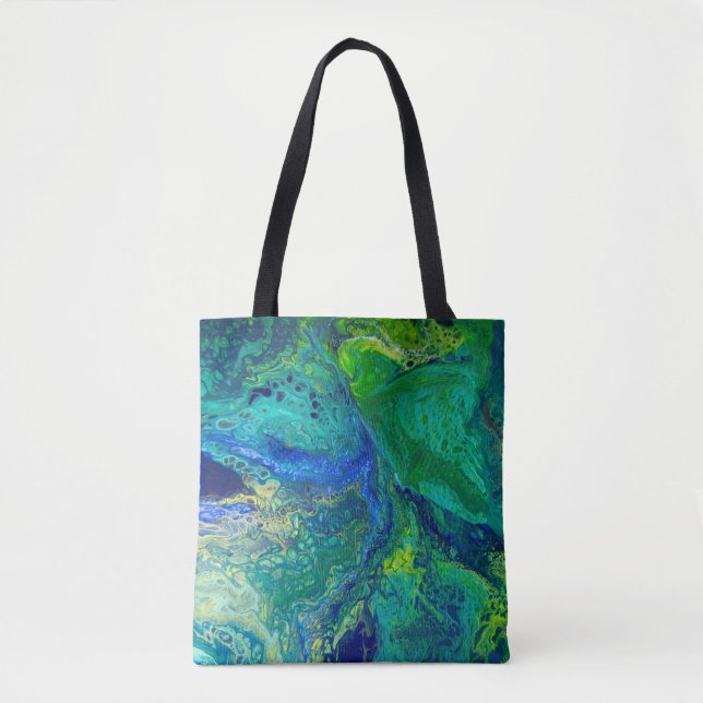Acrylic Pour Tote bag (Front)
