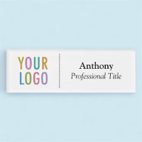 Acrylic Premium Nametag Logo Magnetic Professional