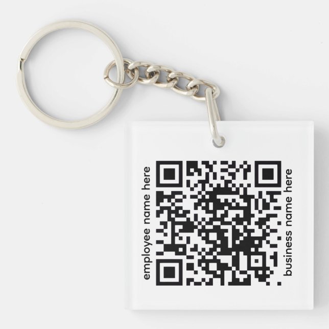 Acrylic QR Code Keychain (Front)