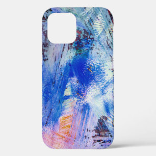 acrylic raster texture different multicolored mono iPhone 12 case