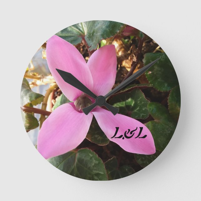 Acrylic round clock (medium sized) (Front)