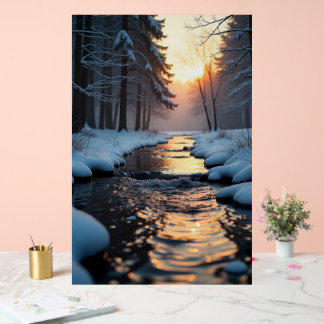 Acrylic Sign 24" x 36" Snowfall