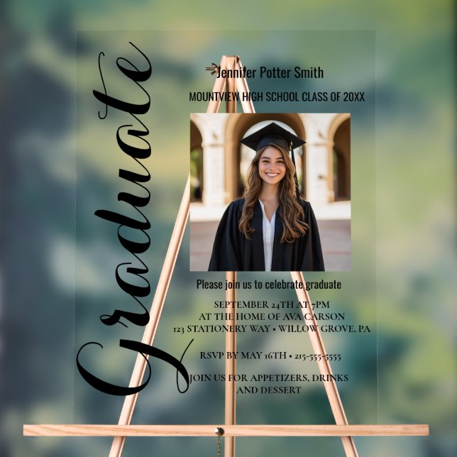 acrylic sign graduate (Neutral)