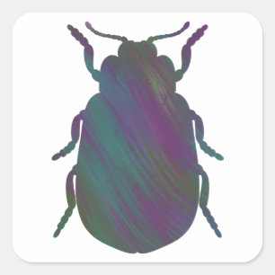 Acrylic-Style Beetle Sticker