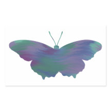 Acrylic-Style Butterfly Sticker