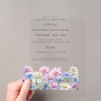 ACRYLIC SURPRISE PARTY 90 September Birth Flower