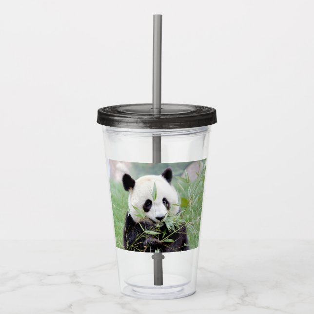acrylic tumbler giant panda. acrylic tumbler (Front)