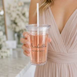 Acrylic Tumbler   Personalised Bridesmaid Gift Cup