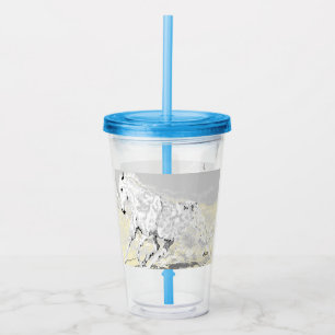 Acrylic Tumbler : White Stallion