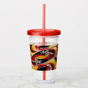 Acrylic Tumbler with Belgian Colours Design