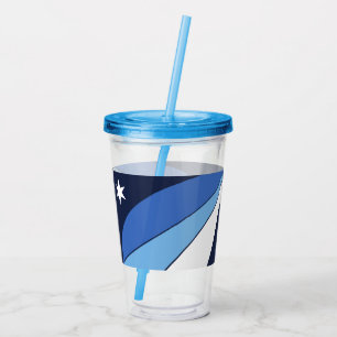 Acrylic Tumbler with flag of Columbia City