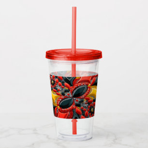 Acrylic Tumbler with Germany Colours Design