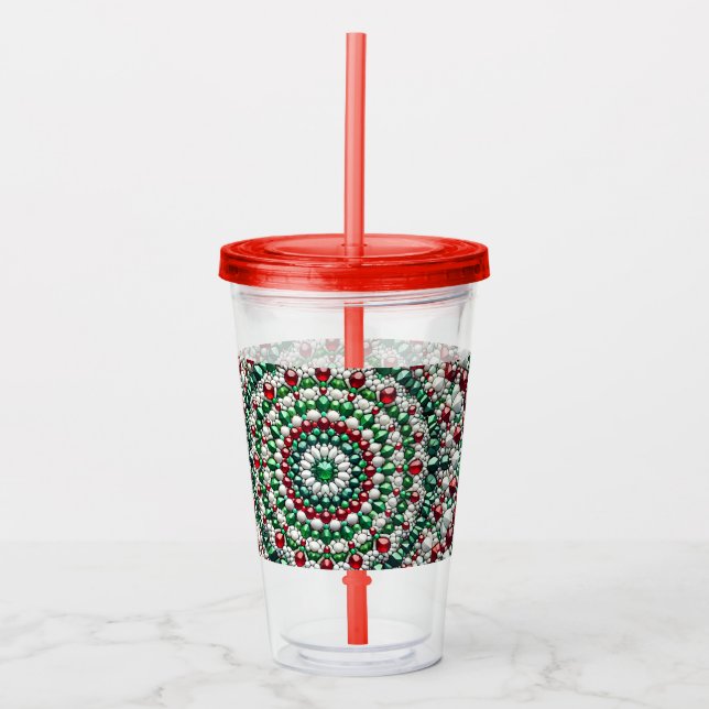 Acrylic Tumbler with Italian Colours Design (Front)