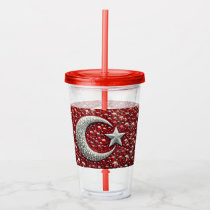 Acrylic Tumbler with Turkish Colours Design