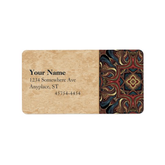 Acrylic Vision Mandala Address Avery Label Address Label