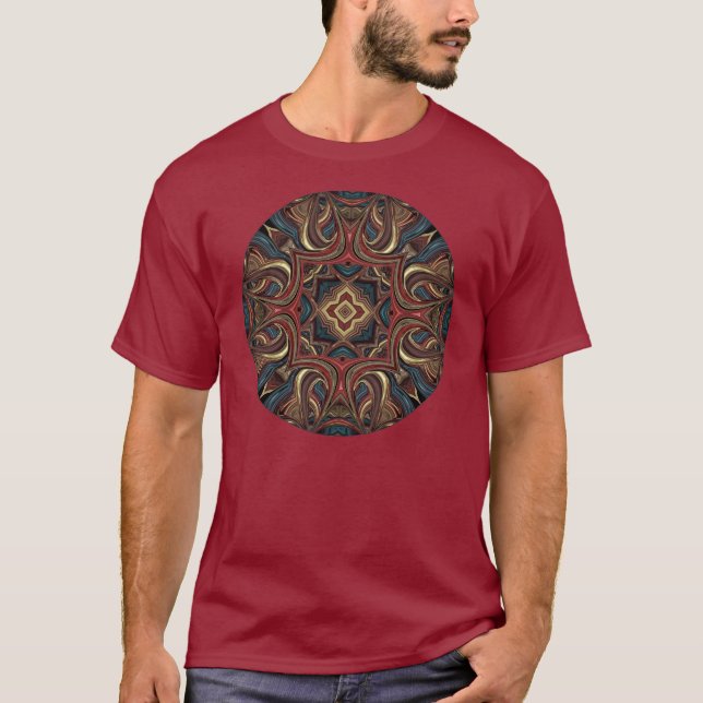 Acrylic Vision Mandala Art Shirt (Front)
