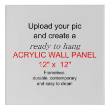 Acrylic Wall Art 12 x 12 - Add pics and text!
