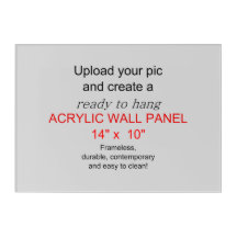 Acrylic Wall Art 14 x 10 - Add pics and text!