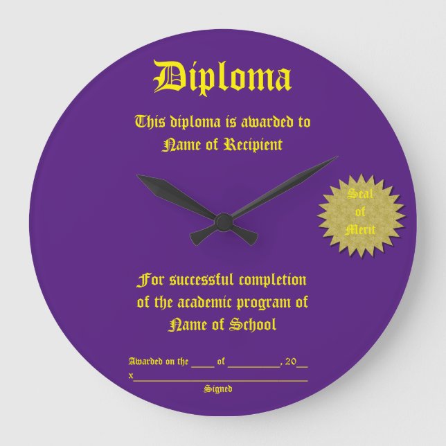 Acrylic Wall Clock (Front)