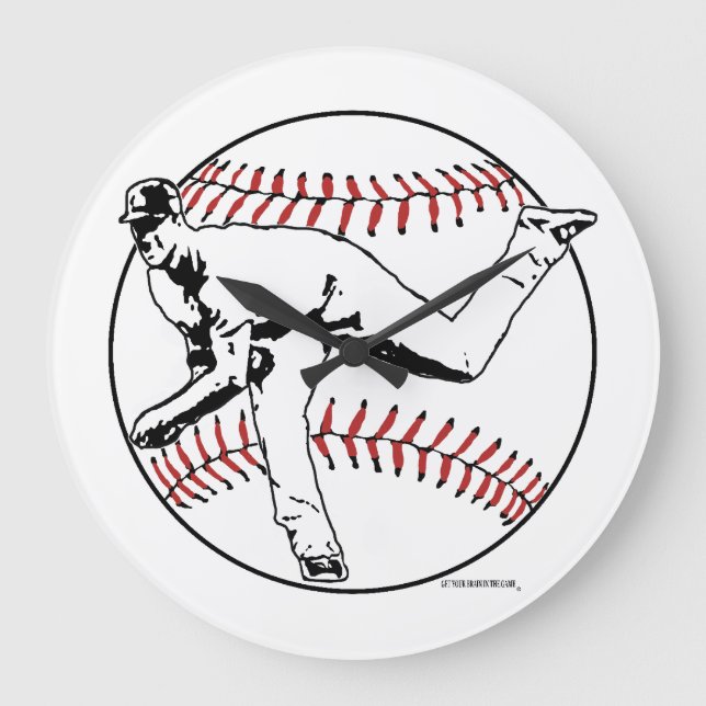 Acrylic Wall Clock, Round (Large) Large Clock (Front)