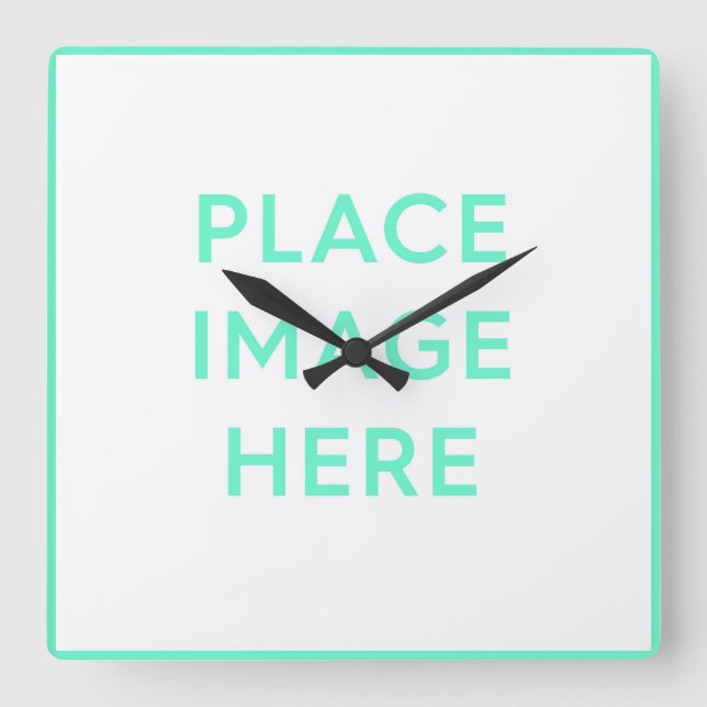 Acrylic Wall Clock, Square Clock (Front)