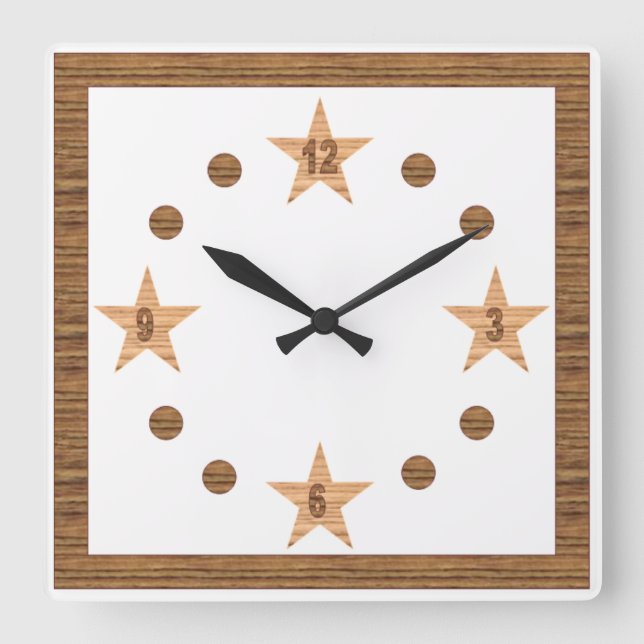 Acrylic Wall Clock, Square TOP DESIGN CLOCK (Front)