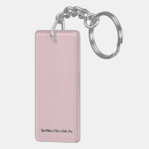 Acrylic Wedding Keychain Favor – Double‑Sided