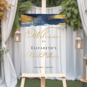 Acrylic Welcome Bridal Shower Signs Abstract