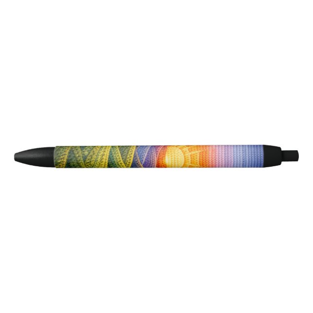 Acrylic Wool Black Ink Pen (Front)